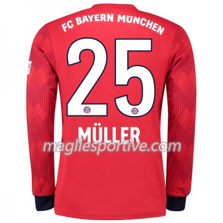 Completo Calcio Bayern Monaco Muller 25 Divisa Prima 2018/2019 ML